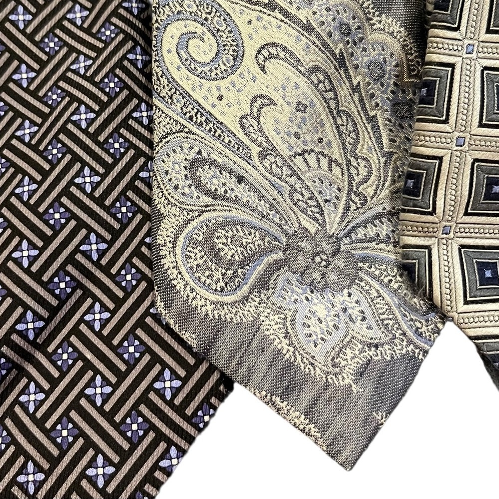 Jz Richards j.z. Gallery silk tie lot neckties silk made in USA like new - Picture 3 of 8